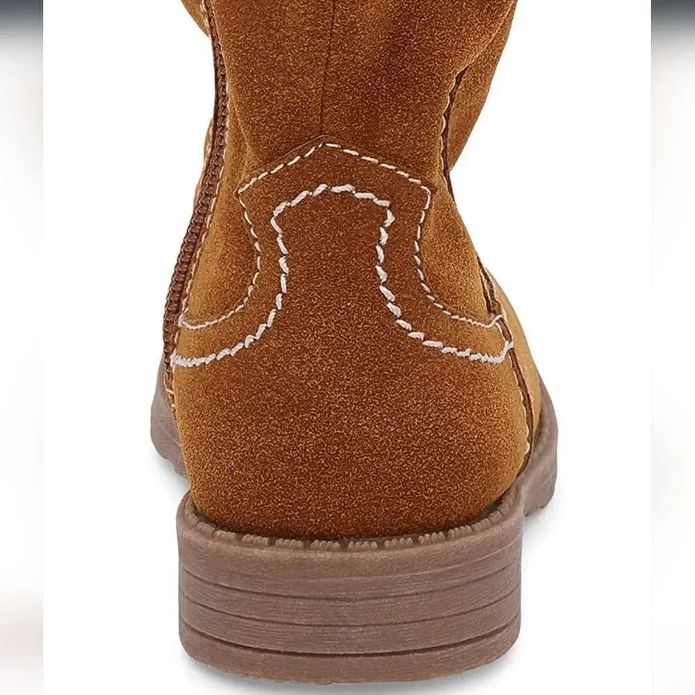 Carter's Toddler Evie Tall Fashion Boot in tan size 11